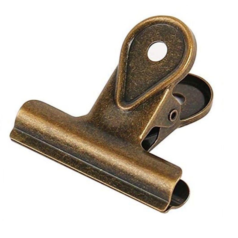 MauSong 1 PCS Duckbill Metal Binder Clips  Invoice Bill Clip Utility Paper Clips for Office Home Use (Brozen  XL) - Image 1
